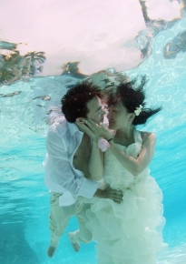 塞班岛全天婚纱摄影+半天水下婚纱摄影套系